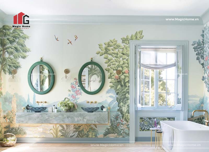 70+ mẫu trang trí nhà tắm, thiết kế phòng vệ sinh đẹp, ấn tượng 2023